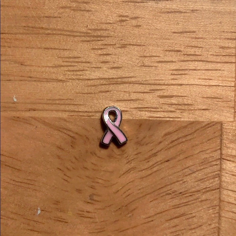Origami Owl Breast Cancer Awareness Ribbon Charm